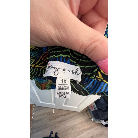 Silky Maxi Skirt in African Print floor length maxi size 1x 16w / 18w - Picture 4 of 6